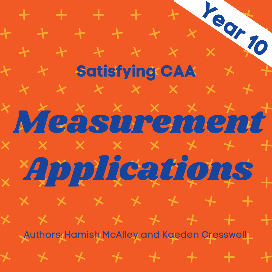 Satisfying CAA - Measurement Applications - Year 10 - 5 modules with 5 assessment quizzes